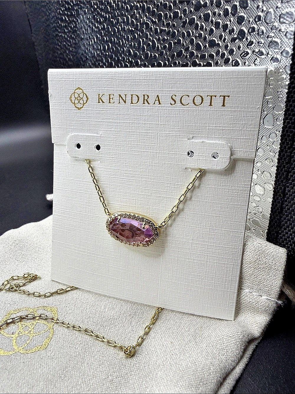 Kendra Scott Elisa Pendant Necklace Purple Pendant Necklace